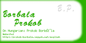 borbala prokob business card
